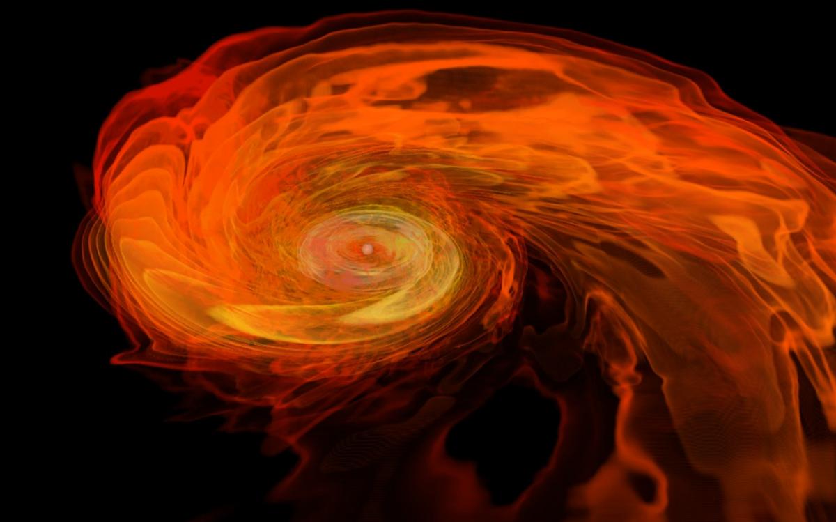 Two neutron stars merge to form a black hole Two neutron stars merge to form a black hole
